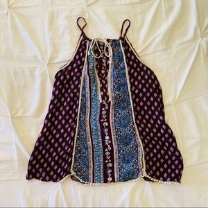 Charlotte Russe Red and Blue Tank Top(S)